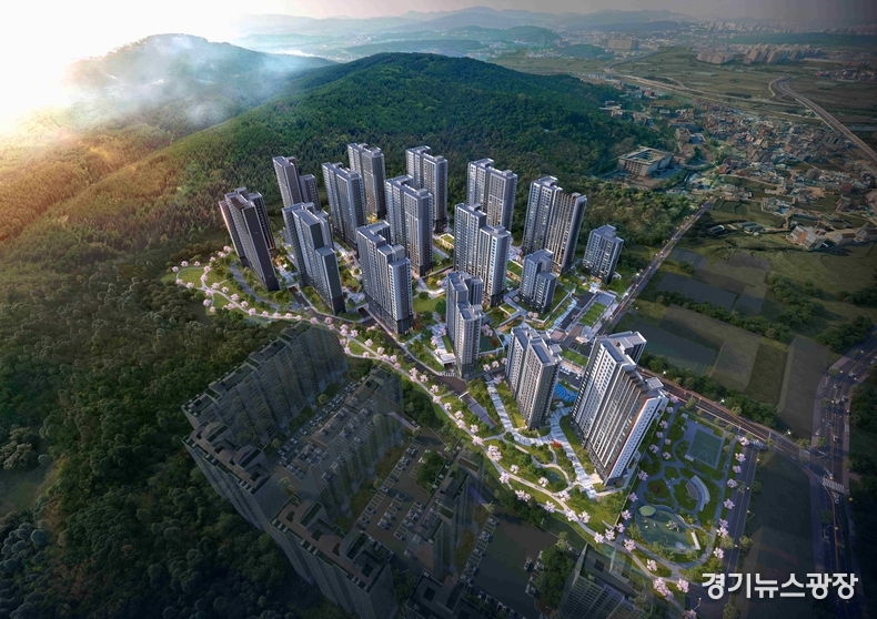 오산 롯데캐슬 위너스포레 메인조감도.