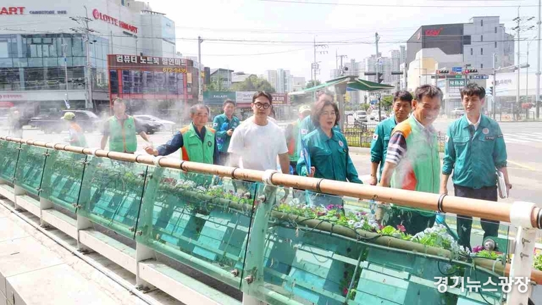 김보라 시장이 여름철 폭염 대비를 철저히 하고 있는 모습.