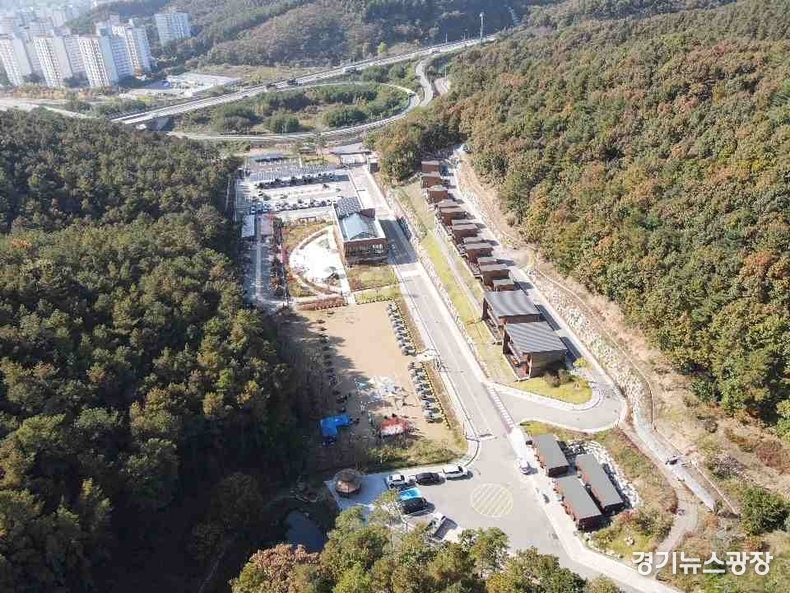 무봉산자연휴양림 전경 모습.