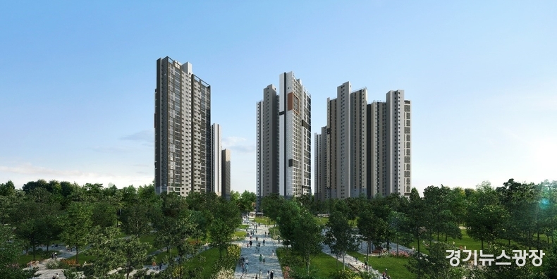 ‘평택 브레인시티 한신더휴’ 투시도.