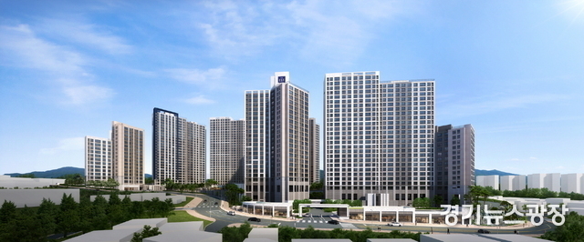 '파주 문산역 3차 동문 디 이스트 센트럴' 조감도.