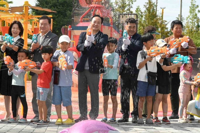 오산시가 올여름 시민들을 위한 새로운 물놀이장을 조성한다.