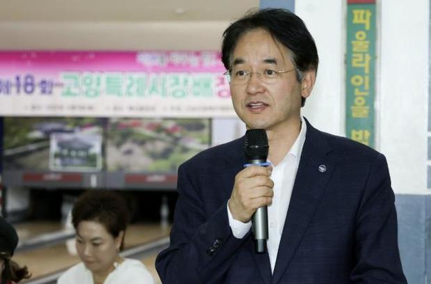 이동환 시장이 인사말을 하고 있다.