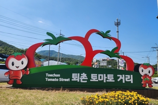 광주시가 지역 대표 특산물인 토마토의 브랜드 가치를 극대화하고 지역경제 활성화를 도모하기 위해 '퇴촌토마토거리' 명예도로 구간에 안내시설물을 설치했다.