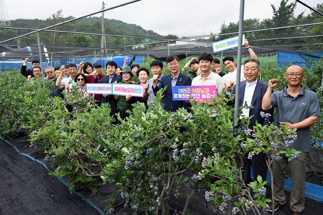 안산시가 선부동에 소재한 ‘안산블루베리농장’에서 이민근 시장과 함께하는 농정 발전 간담회를 개최했다.