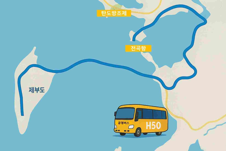 H50번 노선도