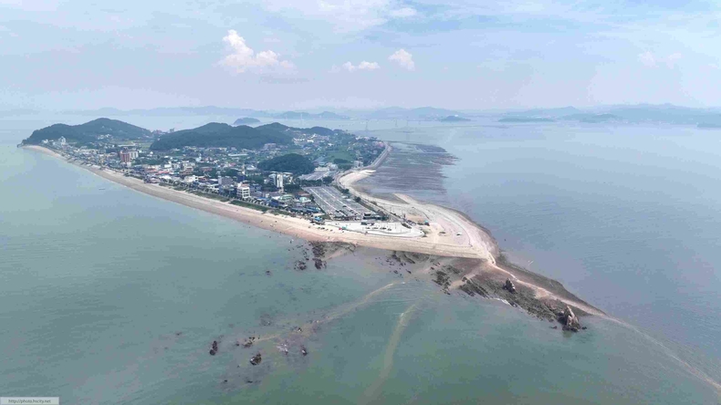 제부도 항공사진