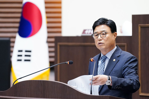 박상영 광주시의회 부의장이 '시민의 날 드론쇼' 예산 편성안을 두고 재정 운영의 내실화와 시민 우선 원칙을 강조하며 강한 우려를 표했다..