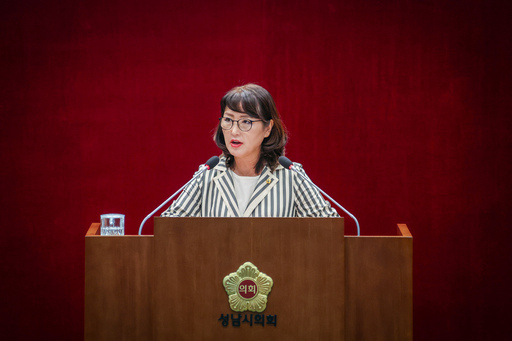 박은미 성남시의원이 제305회 성남시의회 임시회 2차 본회의 5분 자유발언을 통해 분당 일대에 난립하고 있는 위법 현수막 문제를 강력히 지적하고 근본적인 대책 마련을 촉구했다.