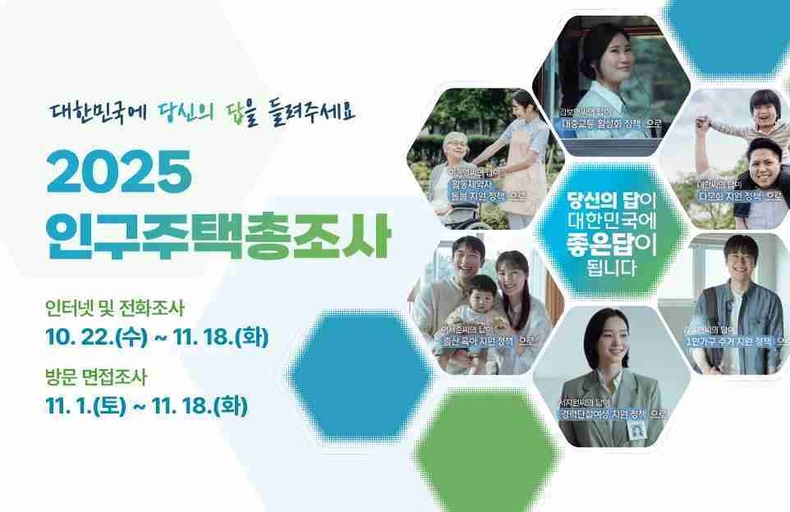 경기도가 10월22일부터 11월18일까지 28일간 인구주택총조사를 실시한다.