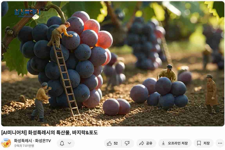 화성온TV’가 AI 기술로 구현한 화성 포도